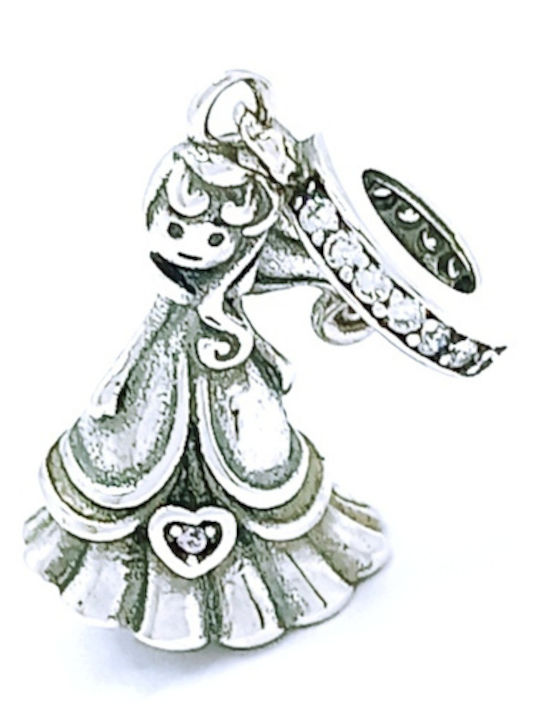 PS Silver Necklace from Silver with Zircon