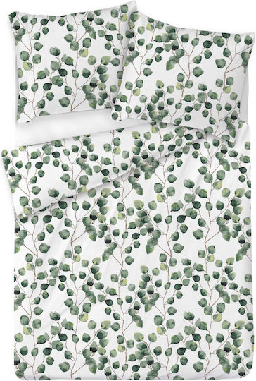 Matex Duvet Cover Set Cotton Queen with 2 Pillowcases 220x200 Multicolored