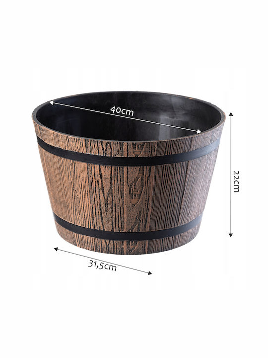 Ghiveci de flori Kadax 40cm Suport pentru plante din plastic