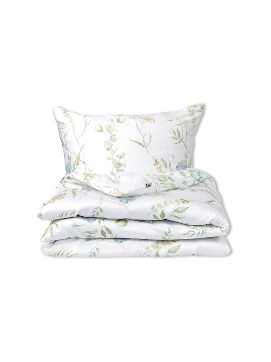 Matex Duvet Cover Set Cotton Single with Pillowcase 140x200 Blue