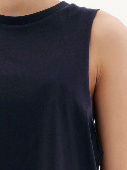 Damen Sport Bluse Ärmellos Schwarz