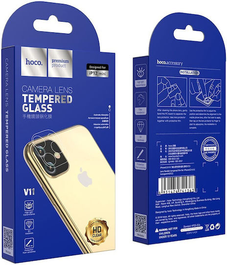 Hoco V11 Camera Protection Tempered Glass Transparent for the Apple iPhone 12 mini