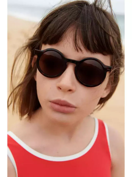 Liewood Darla Round Kids Sunglasses with Polarized Brown Lens for 3+ Years