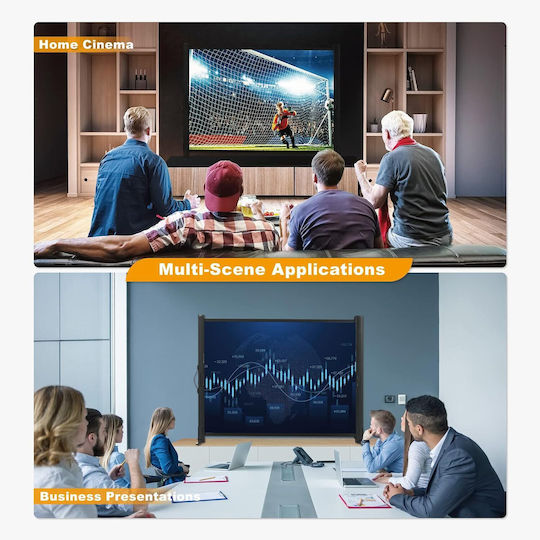 Ecran de proiecție pentru proiector de masă 50-inch cu logo-ul imaginii 4:3 101.6cmx76cm / 50"