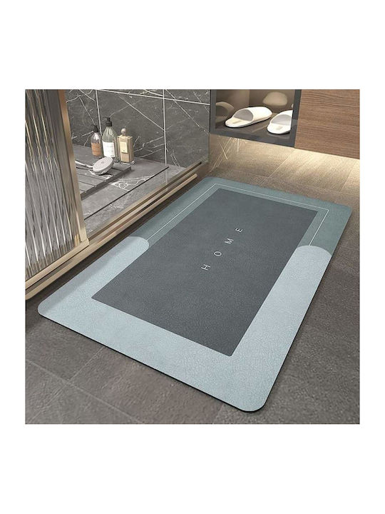 Αντιολισθητικό Πατάκι Μπάνιου Gray 80x50εκ.