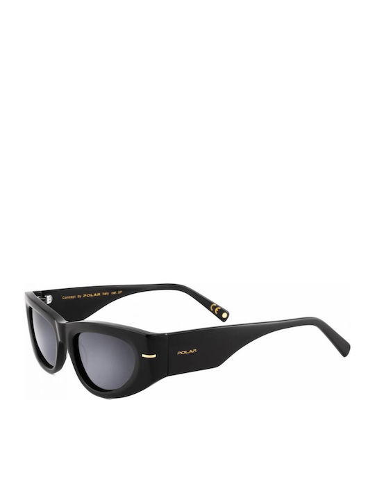 Polar Ochelari De Soare Negri Cu Ramă Din Plastic / Acetat Polar Ochelari De Soare Negri Cu Ramă Din Plastic / Acetat