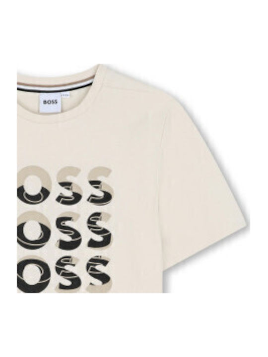 Kinderhemd Kurzarm Beige