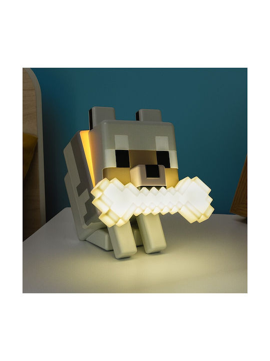 Paladone Παιδικό Διακοσμητικό Φωτιστικό Αφής Minecraft Wolf Πολύχρωμο 16x12cm