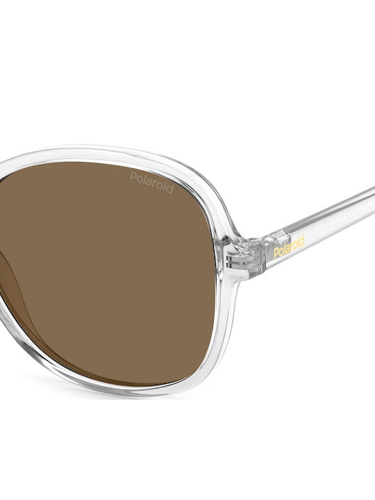 Polaroid Feminini Ochelari de soare cu Gri Cadru și Maro Polarized Lentilă PLD4136/S KB7/SP
