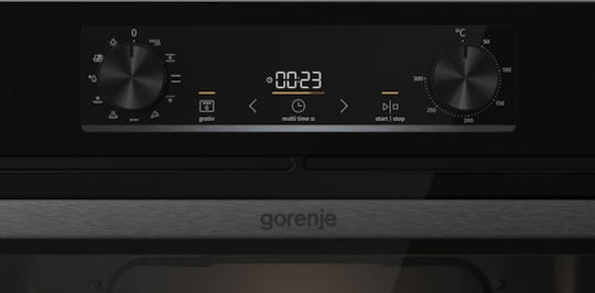 Gorenje Bo6735e02bk Ect641bsc Φούρνος άνω Πάγκου 77lt με Κεραμικές Εστίες Π59.5εκ. Μαύρος