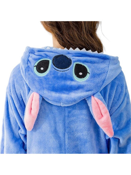 Gerakis Kinder Einteiliger Schlafanzug Winterlich Lila Stitch Spielzeugkerze