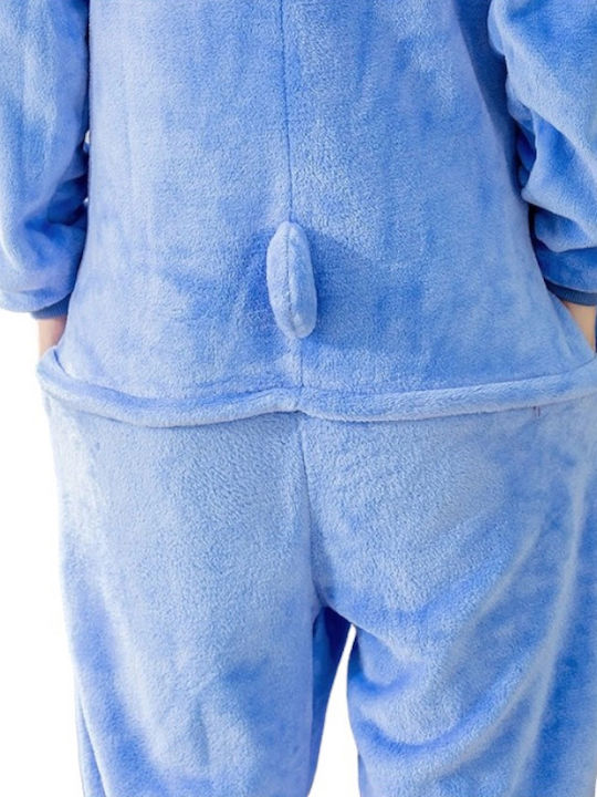 Gerakis Kinder Einteiliger Schlafanzug Winterlich Lila Stitch Spielzeugkerze
