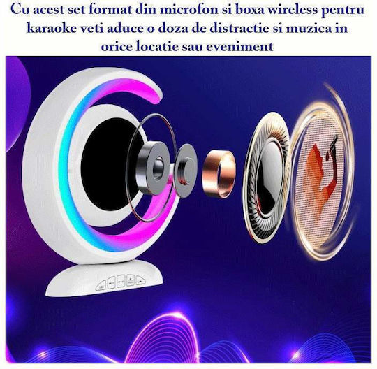 Bluetooth Lustră Decorativă Alb