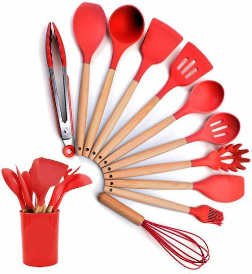 Σετ Kochutensilien 12Stück Rot