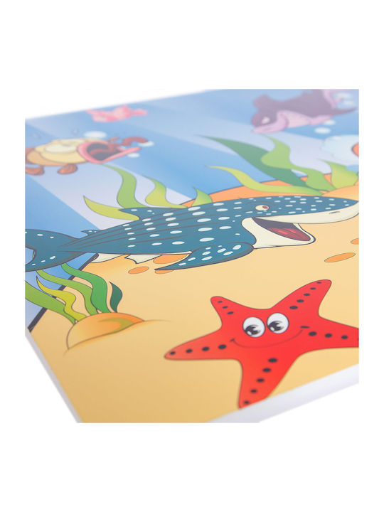 Set Masă cu Scaune pentru Copii pentru Desen din Lemn Multicolor