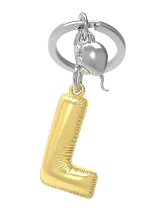 Metalmorphose Mtm10l Metal Keychain Initial L