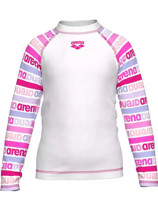 Arena Kids Swimwear Long Sleeve Shirt Fuchsia