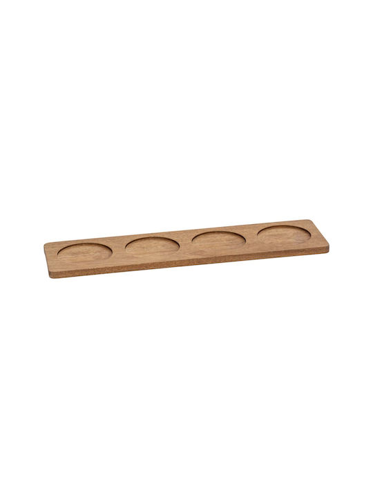 Κεραμική Ορντεβιέρα 4 Θέσεων Λευκή Ø41cm Π41xΜ11cm