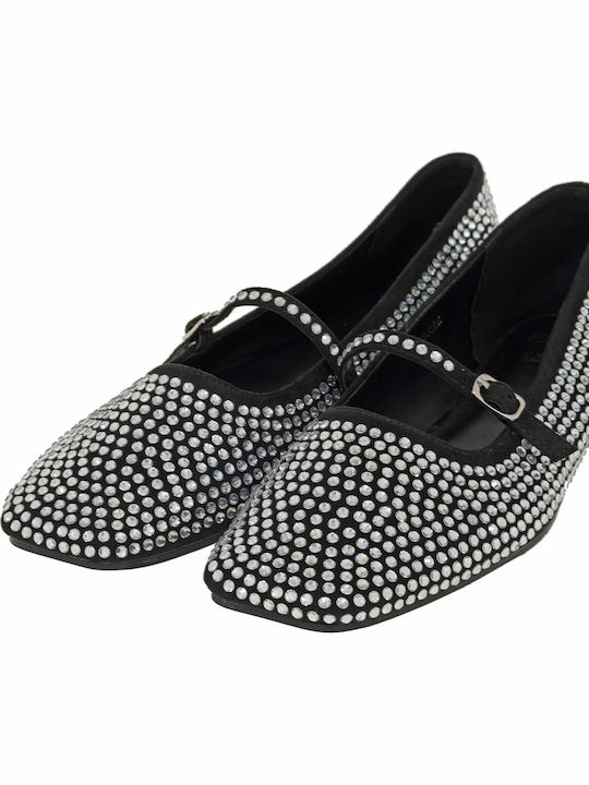 Suede Ballerinas Black
