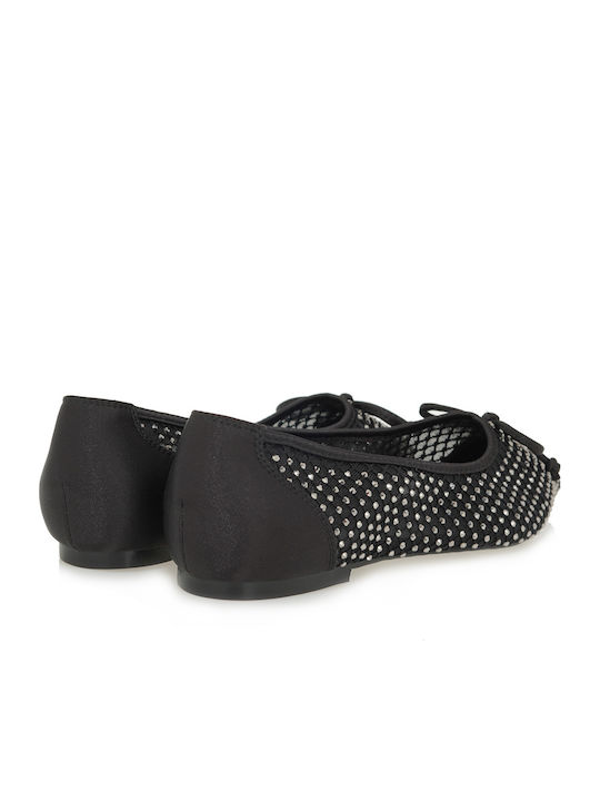 Fabric Ballerinas Black