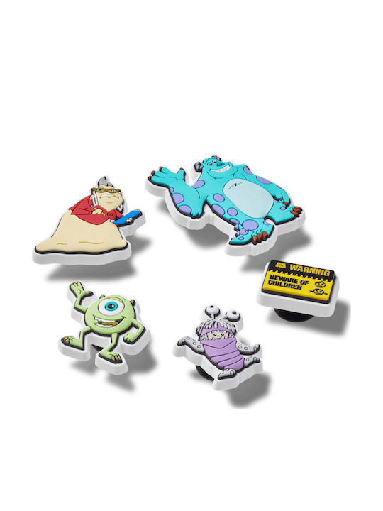 Crocs Джибитс Брошки Monsters Inc Многоцветни 5бр