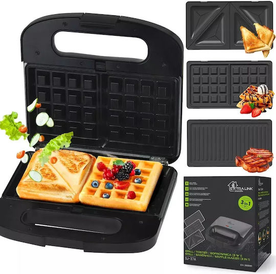 Extralink Smart Life Grill Sandwichmaker Grill 1000W Gray