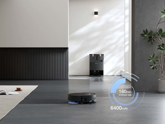 Ecovacs Deebot T50 Max Pro Omni Robot Vacuum Cleaner with Laser Mapping & Suction Power 18500Pa Black