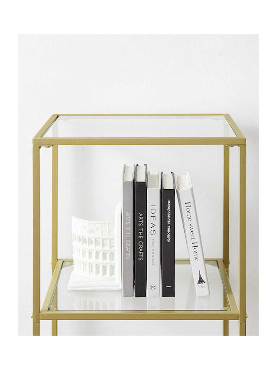 Bibliotecă Auriu 30x40x177.3 cm