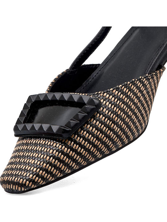 Alexia257 Pumps mit Dünn flachem Absatz Schwarz