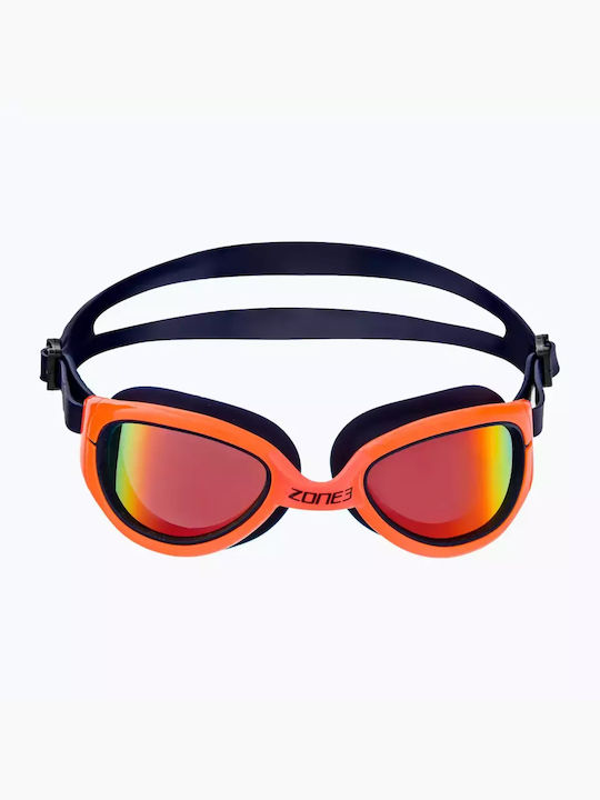 Zone3 Swimming Goggles Adults with Anti-fog Lenses Orange