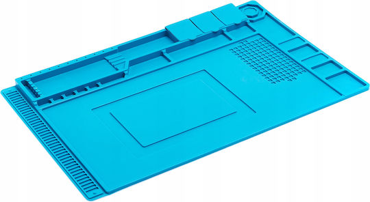 Син силиконов антистатичен подложка 450x300mm Te-501
