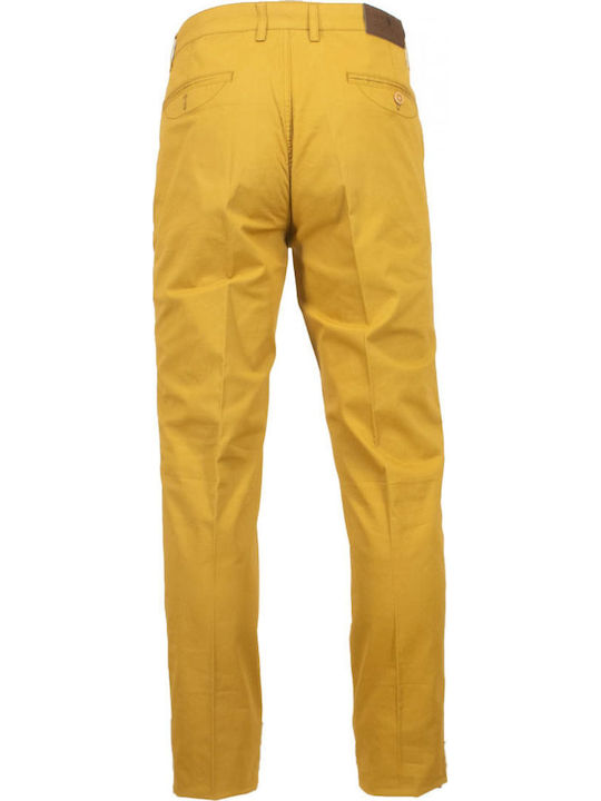 Pantaloni Chino cu Croială Normală mustard