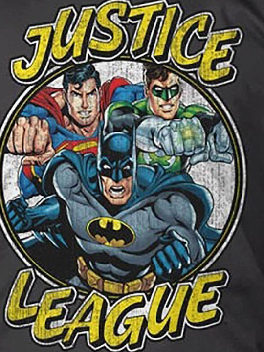 Justice League T-shirt Dark Grey Wb-1-jl007-h18-dgr