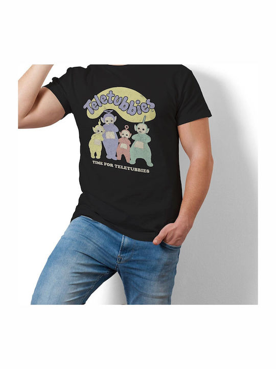 Time Teletubbies T-shirt Black Cplg-1-ttub003-h87-bk