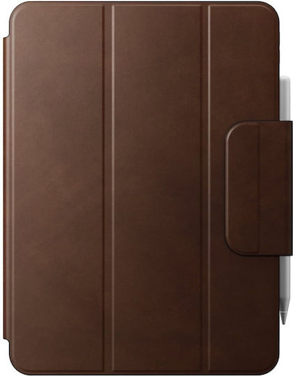 Nomad Folio Flip Cover Δερμάτινη Καφέ (iPad Pro 11)