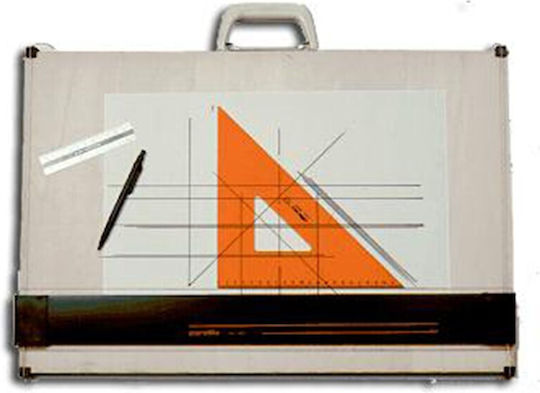 Parallilo Drawing Board for Linear Drawing with White Handle 80x60cm