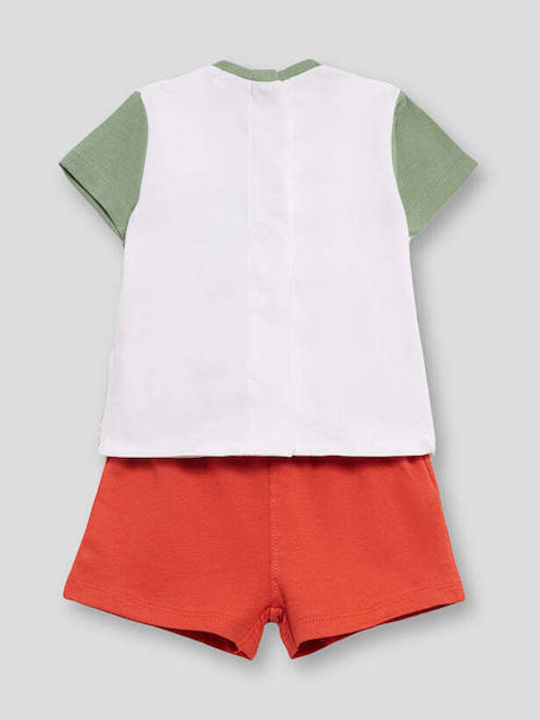 Kids' Set with Shorts Summer 2pcs Verde Oliva