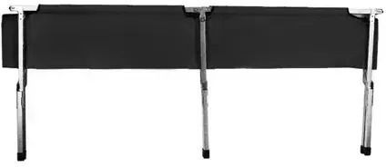 Folding Bed/Camp Cot Single Black 189x70x43cm
