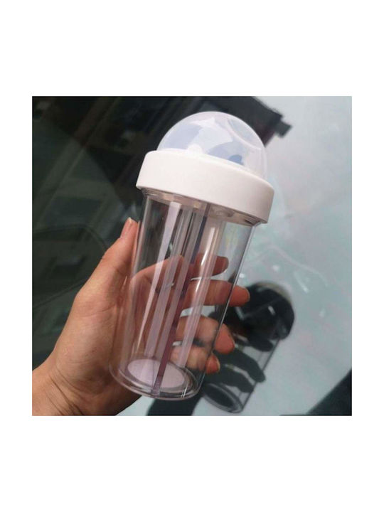 Water Bottle Plastic 420ml White