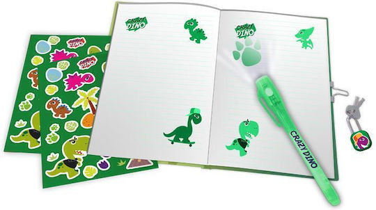 Σετ Σημειωματάριο Μαγικό Στυλό Crazy Dino Y23,5x22x5εκ