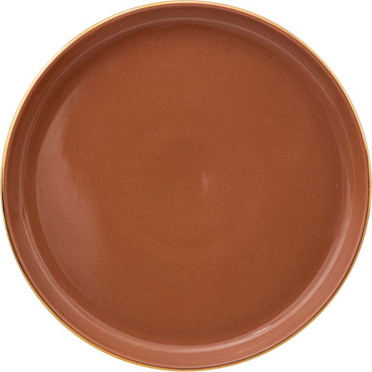 Plate Desert made of Porcelain Pink with Diameter 20cm