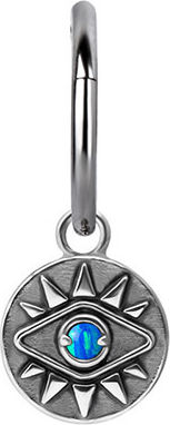 Crazy Needles Threaded Motif for Jewelry in Shape Eye