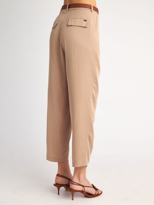 Pant Дамско Текстил Панталон Light Beige