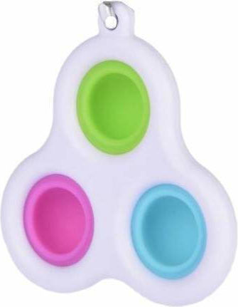 Jucărie Antistres Siks Breloc Triunghi Jucărie Senzorială Copii Adulți Multicolor