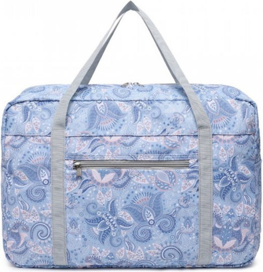 Miss Lulu Reisetasche Hellblau Stoff
