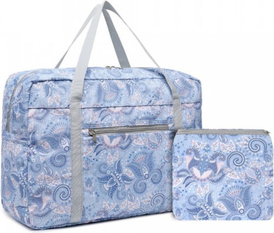 Miss Lulu Reisetasche Hellblau Stoff