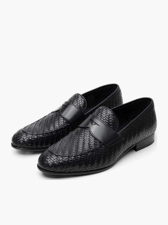 Leder Herrenschuhe Schwarz