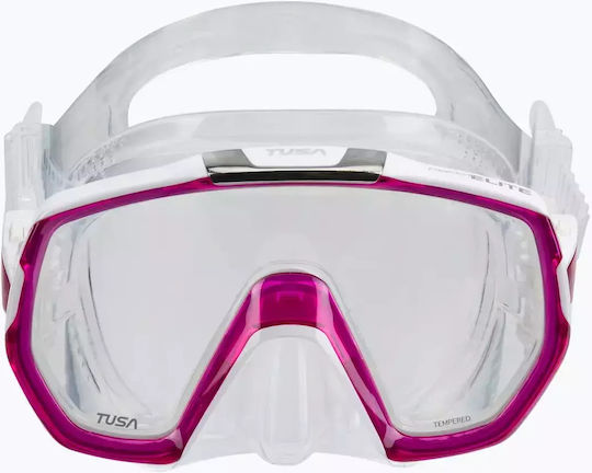 Tusa Freedom Elite Snorkeling Mask White Pink
