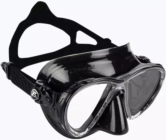 Cressi Big Eyes Evolution + Alpha Ultra Dry Black Black Diving Set