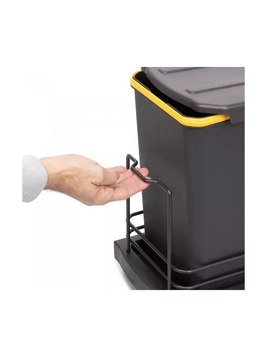 Emuca Waste Bin Recycling Plastic for Cabinet Multicolored 24lt 1pcs